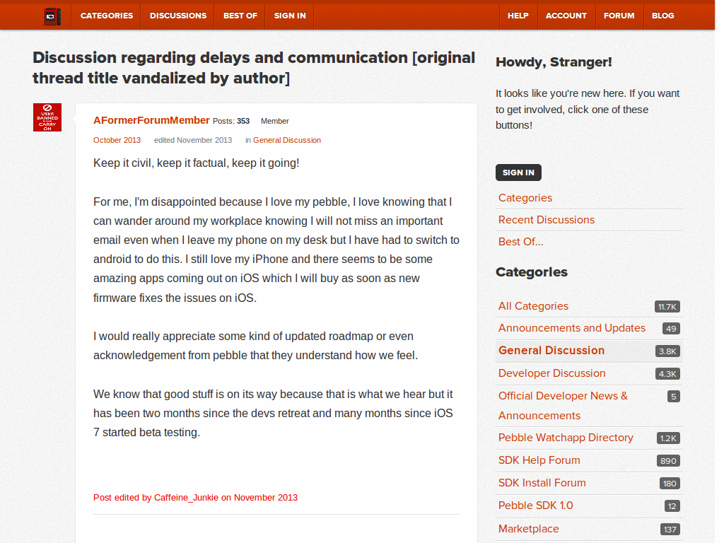 Pebble Forums