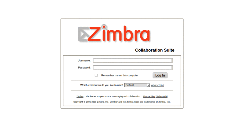 B&W Zimbra (mailbox-01)