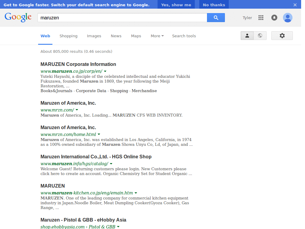 Google search