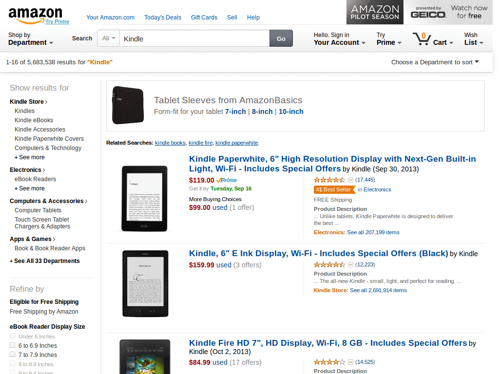 Remove external ads on Amazon