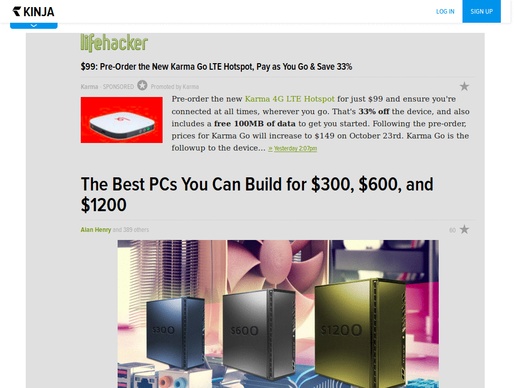 Kinja Sidebar Remover