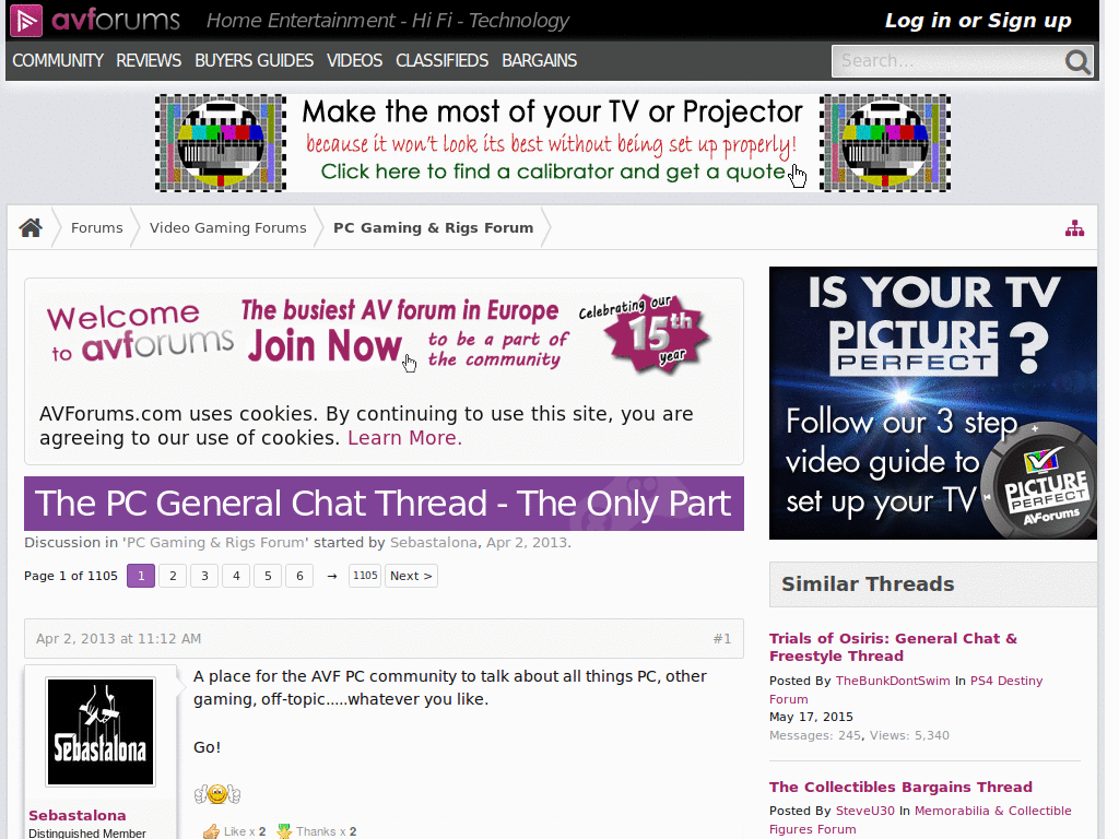 AVForums Xenforo 2 Wider Forums