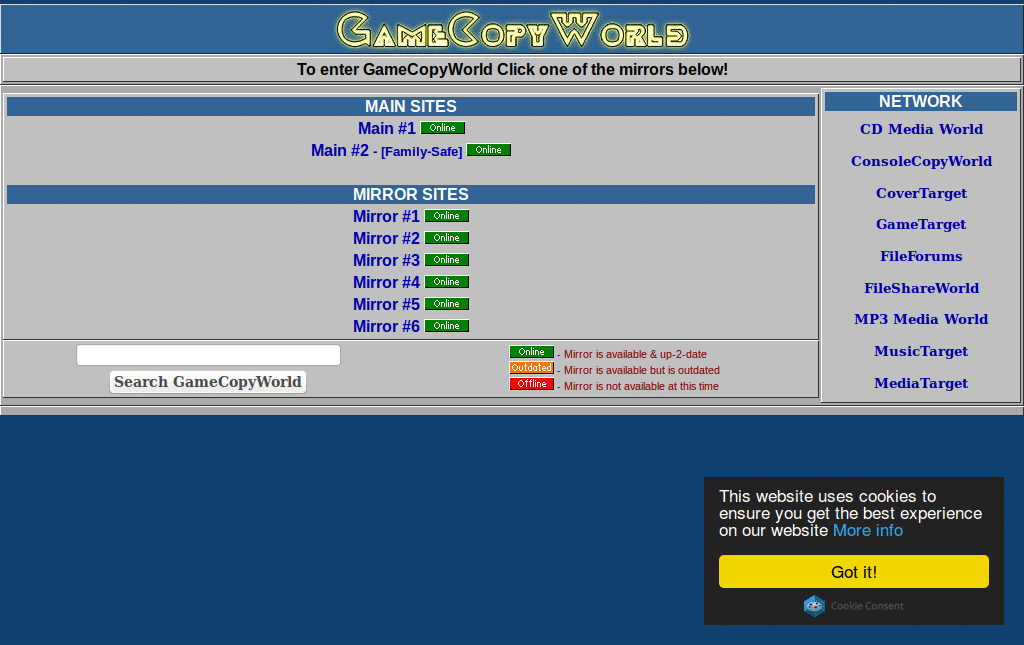 gamecopyworld.com - cleaner