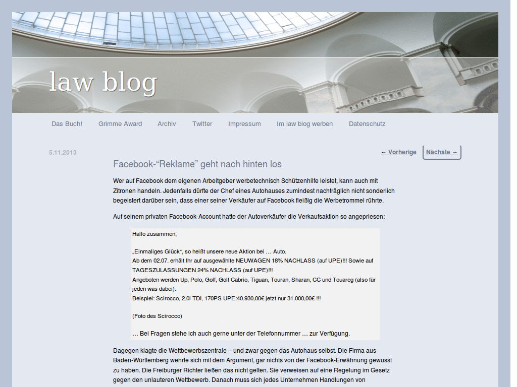 LawBlog.de - NewLayoutRework