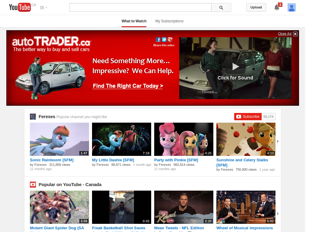 Youtube Feather Bigscreen