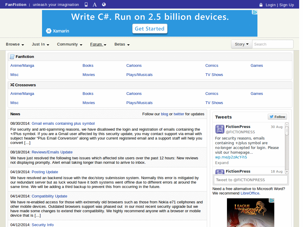 Reenable Selection on Fanfiction.net