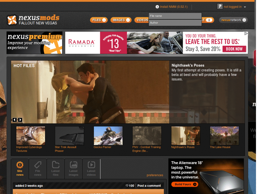 Nexus Network - Search Always Visible