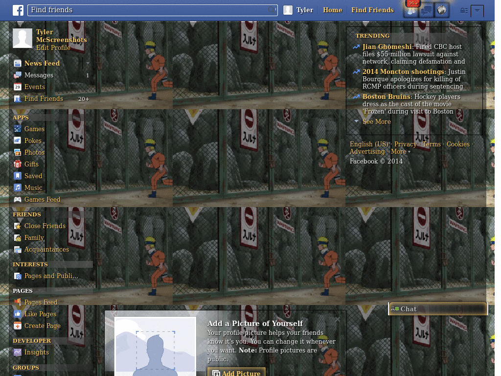 Tema Facebook Bergark Naruto kesetrum  By Edi yuga