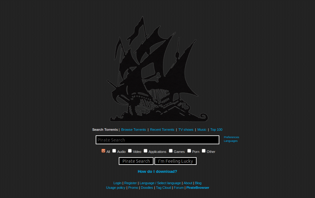 Piratebay: DeepDark