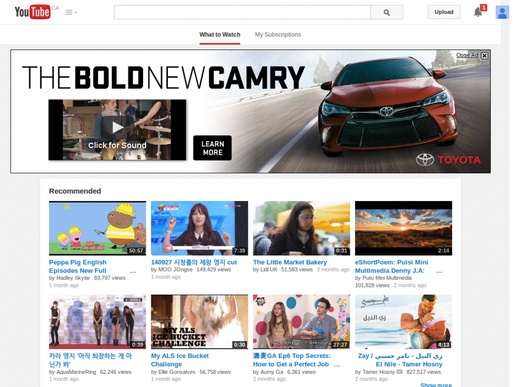 Centered Youtubes(Medium player made Large)
