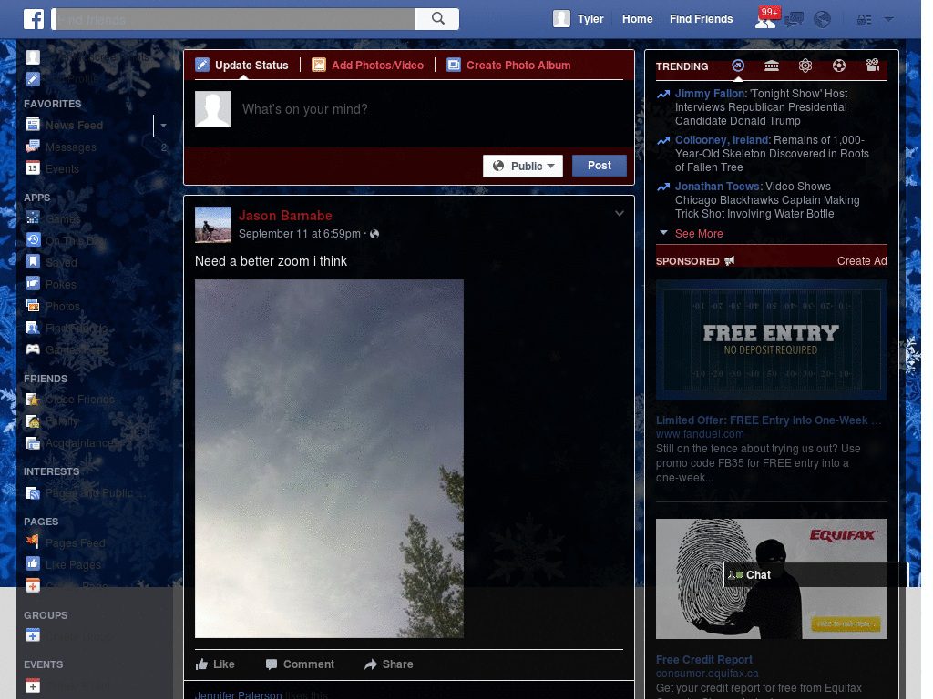 Facebook transparent blue 2013
