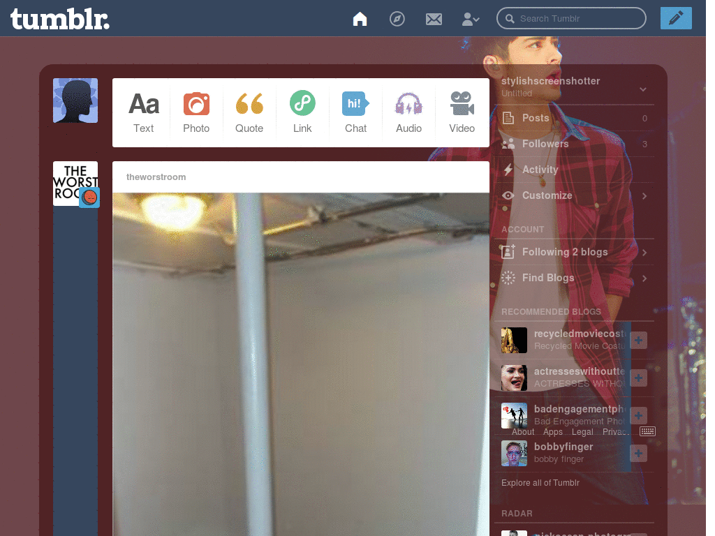 Zayn Malik tumblr dashboard 12