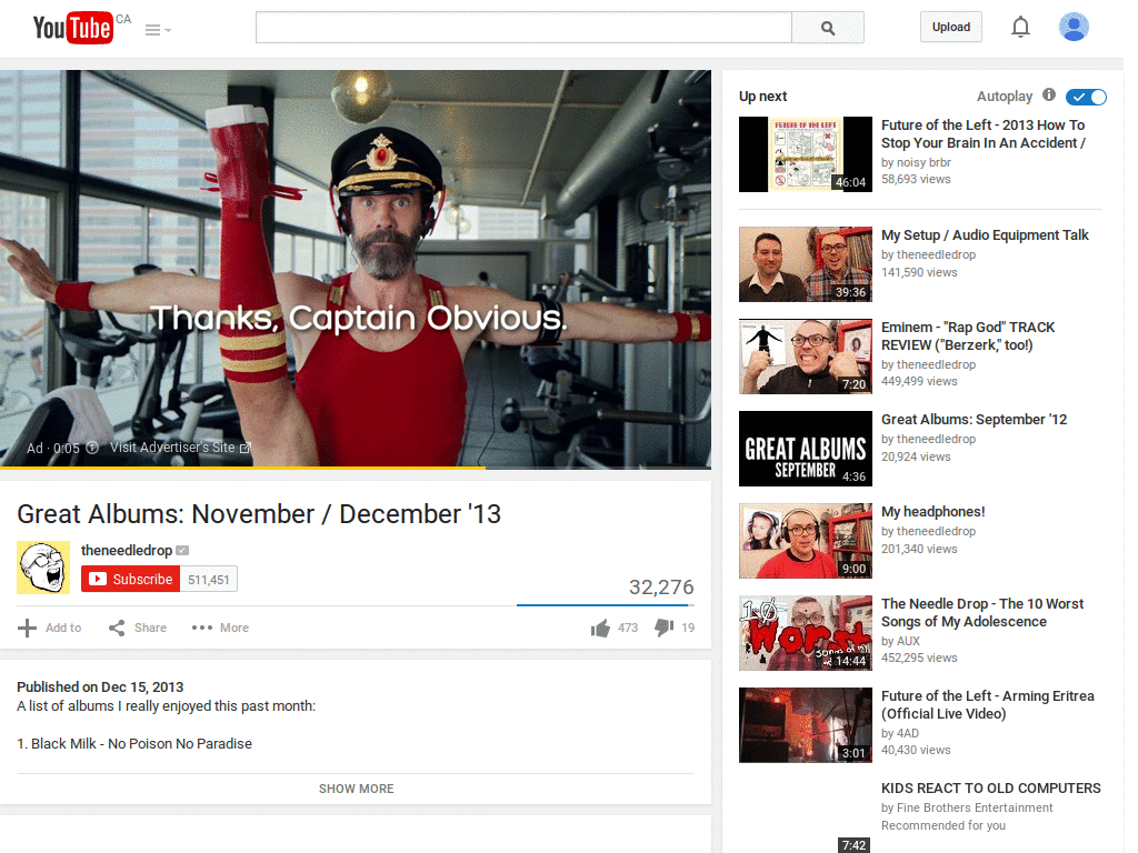 Youtube sticky header fix