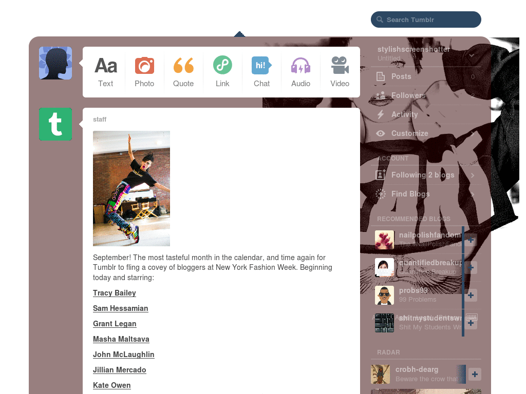 Rihanna dashboard ok