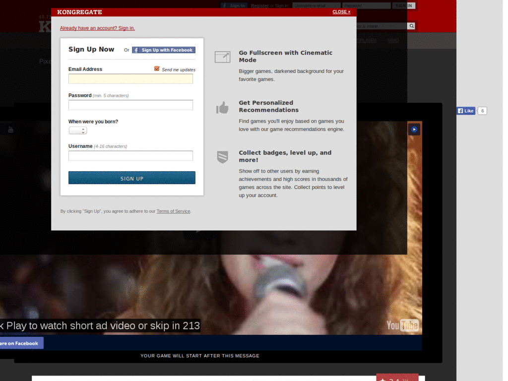 Kongregate wide chat