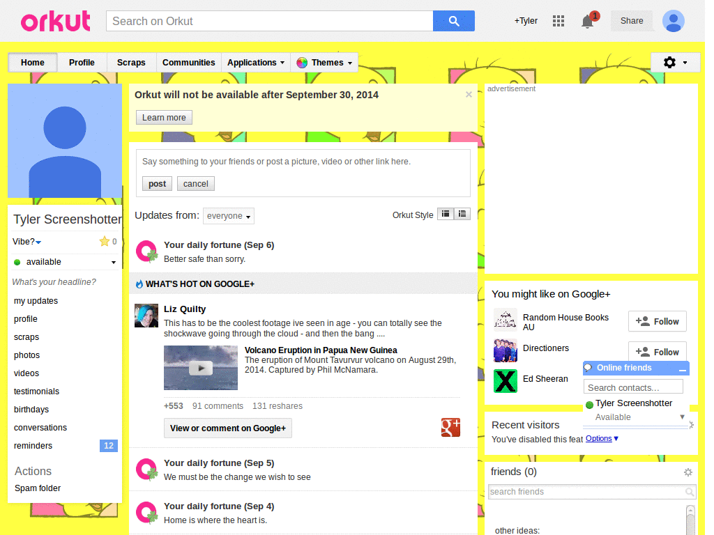 Orkut - Tweety  1  ( by Templah.com )