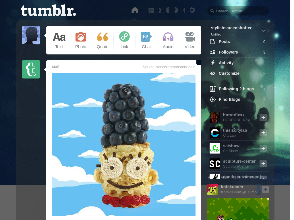Cat Tumblr theme 2