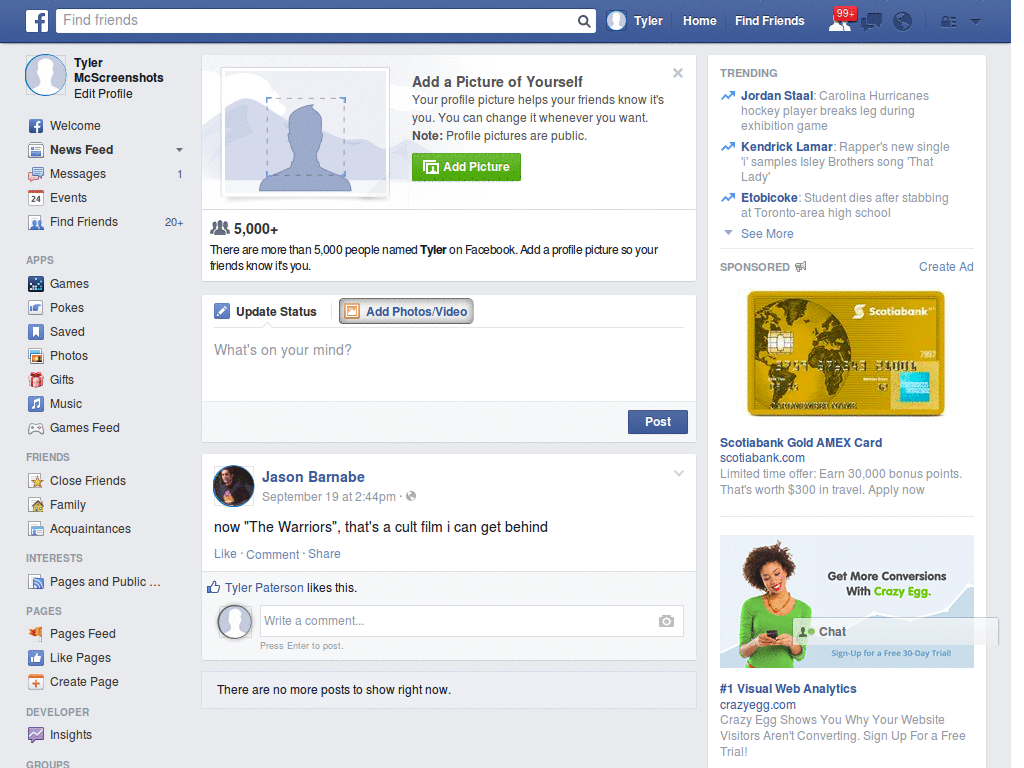 Facebook Theme new Design