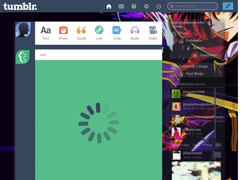 Code Geass Tumblr Theme