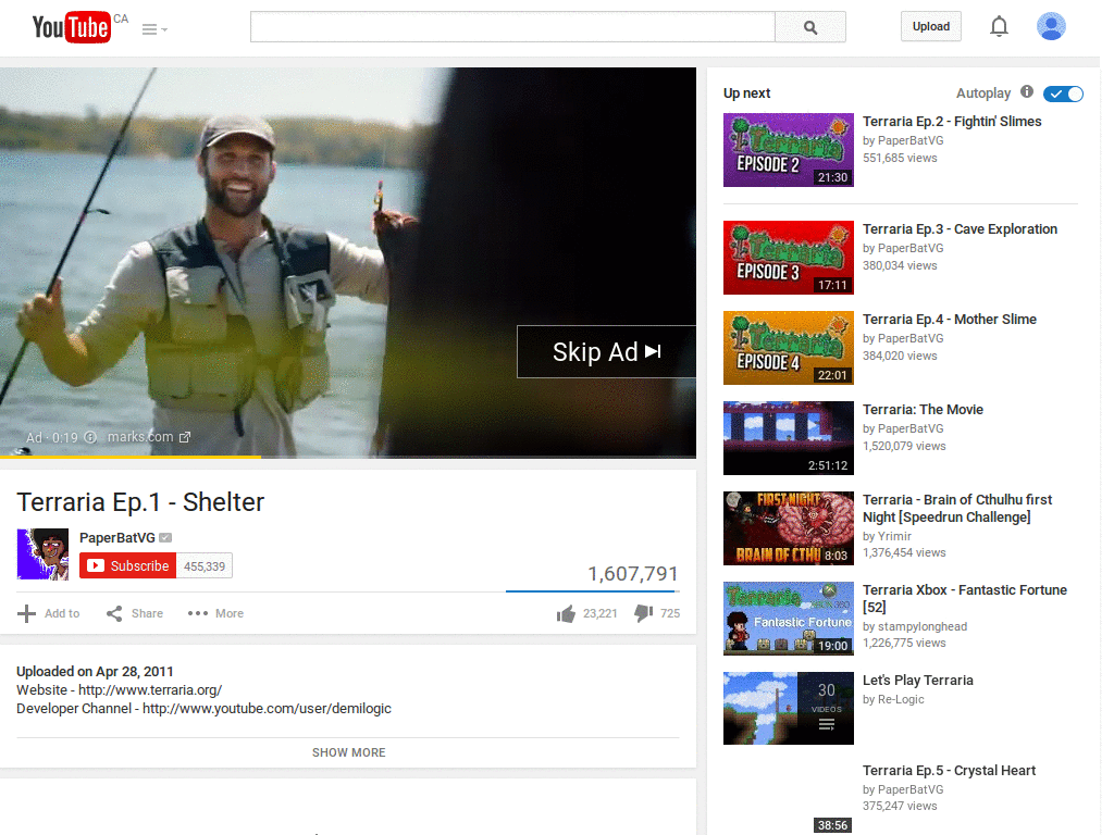 Remove Youtube Bar