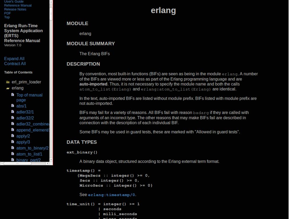 Dark Erlang Doc