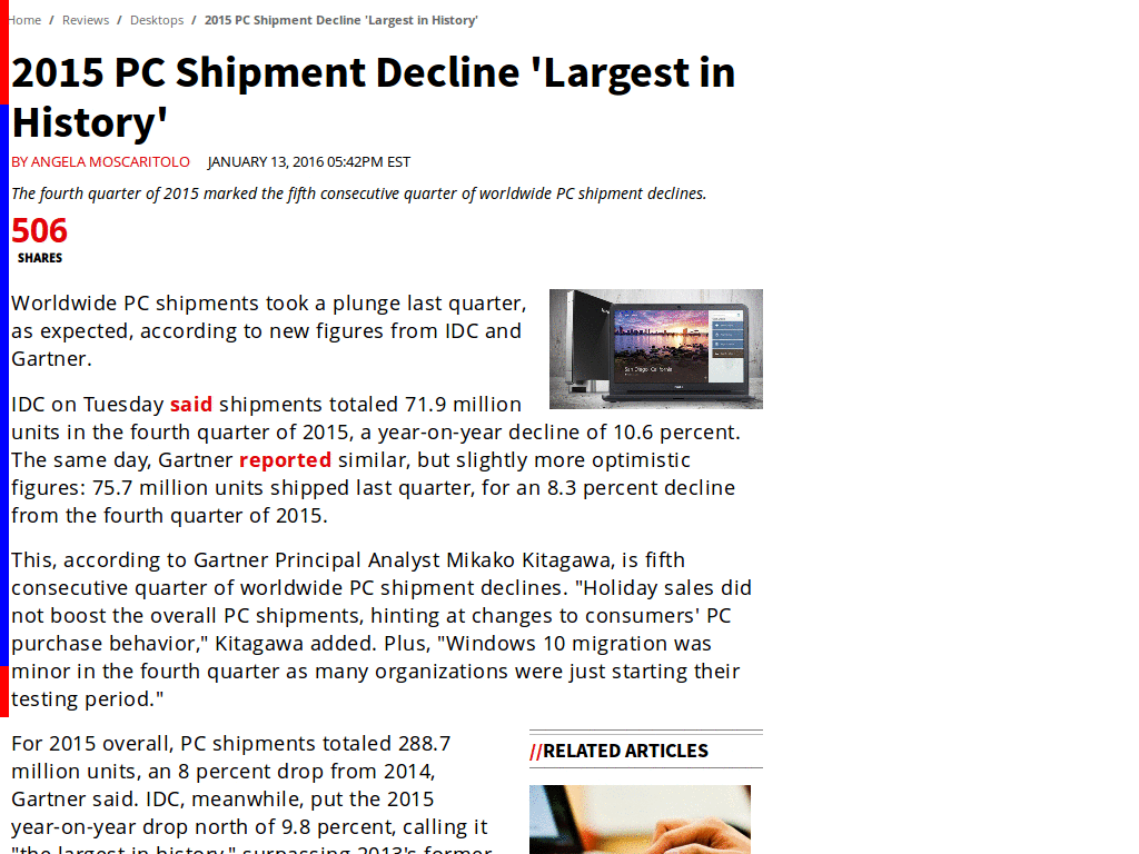 autohide the menu & sidebar [PCMag]