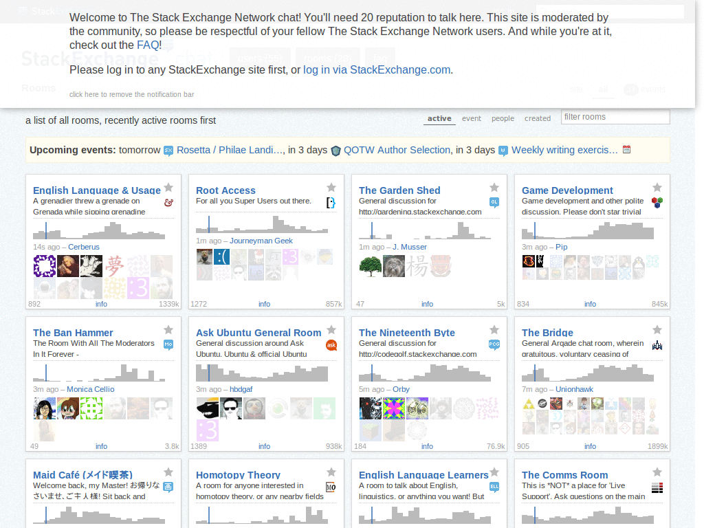 Stack Exchange Chat Mobile