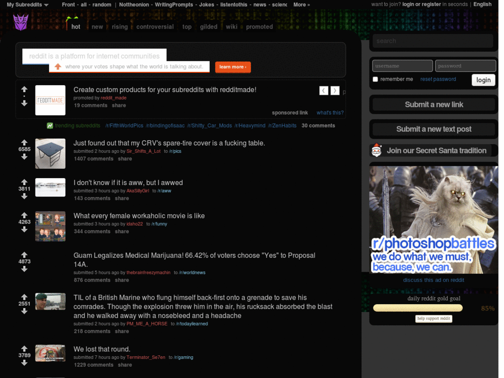 Reddit Infinity