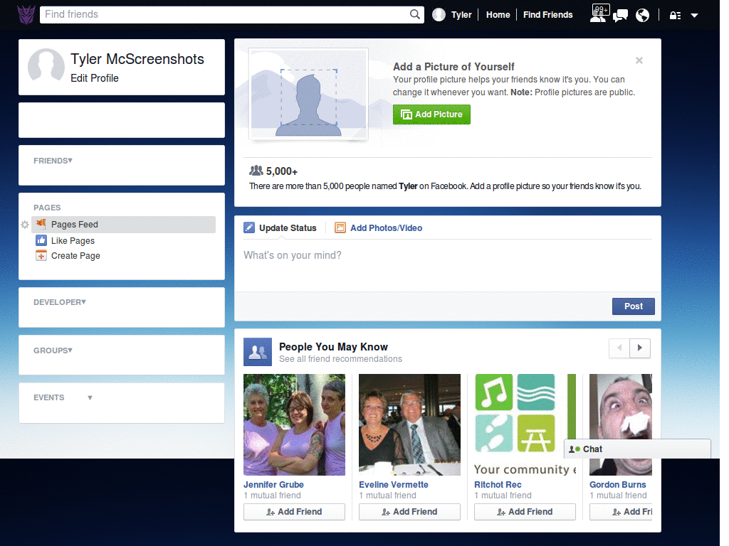 Facebook Infinity