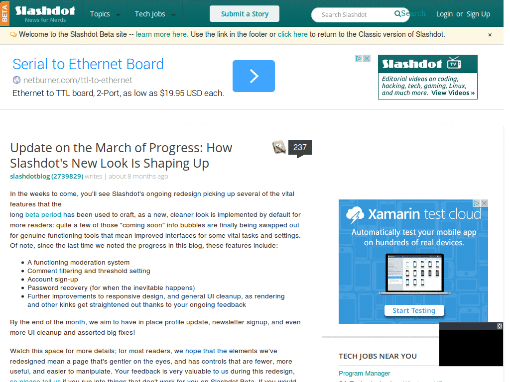 Slashdot Beta Fix