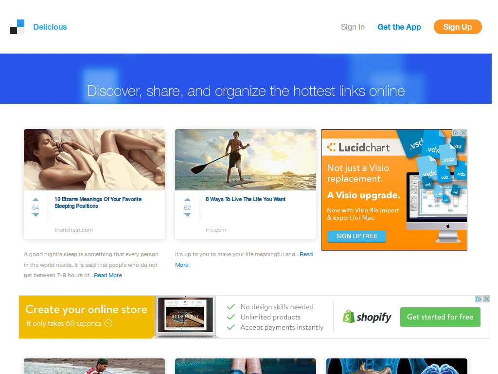 Delicious 2.0 Eric Godbach's No Big Blue Logo