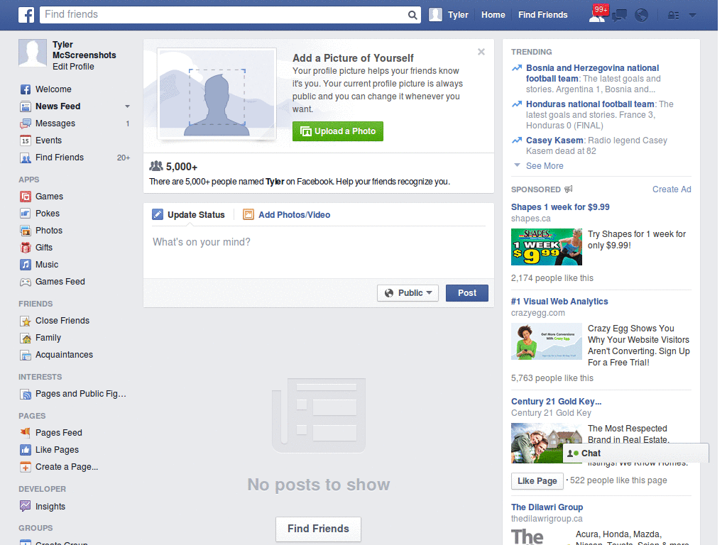 Facebook Blue Theme