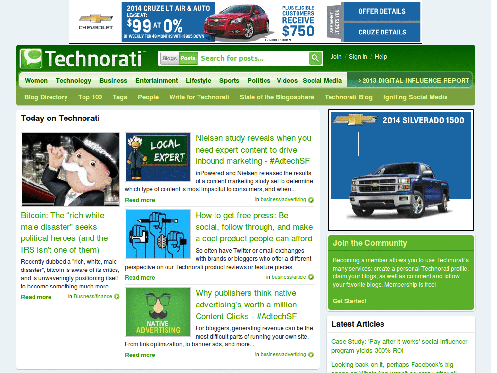 Clean Up Technorati