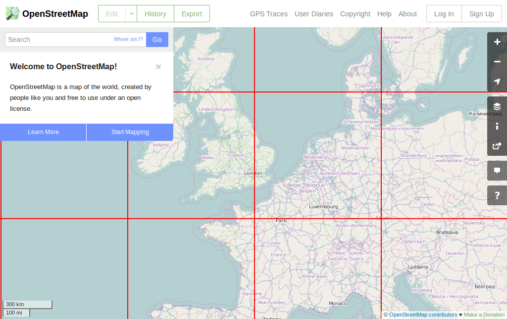 OSM Open Street Map Tiles
