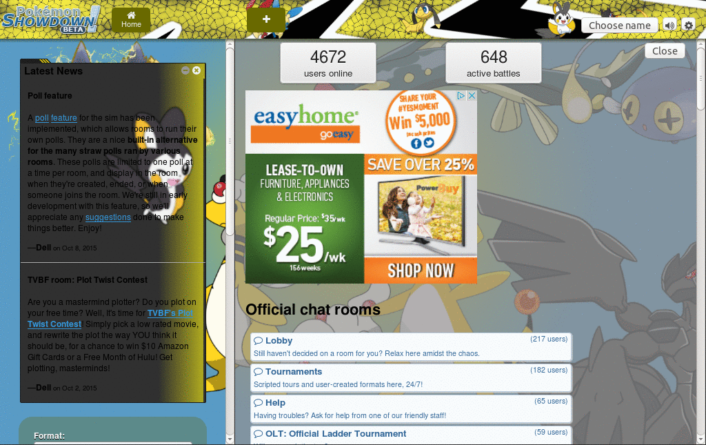 Pokemon Showdown Electric Theme