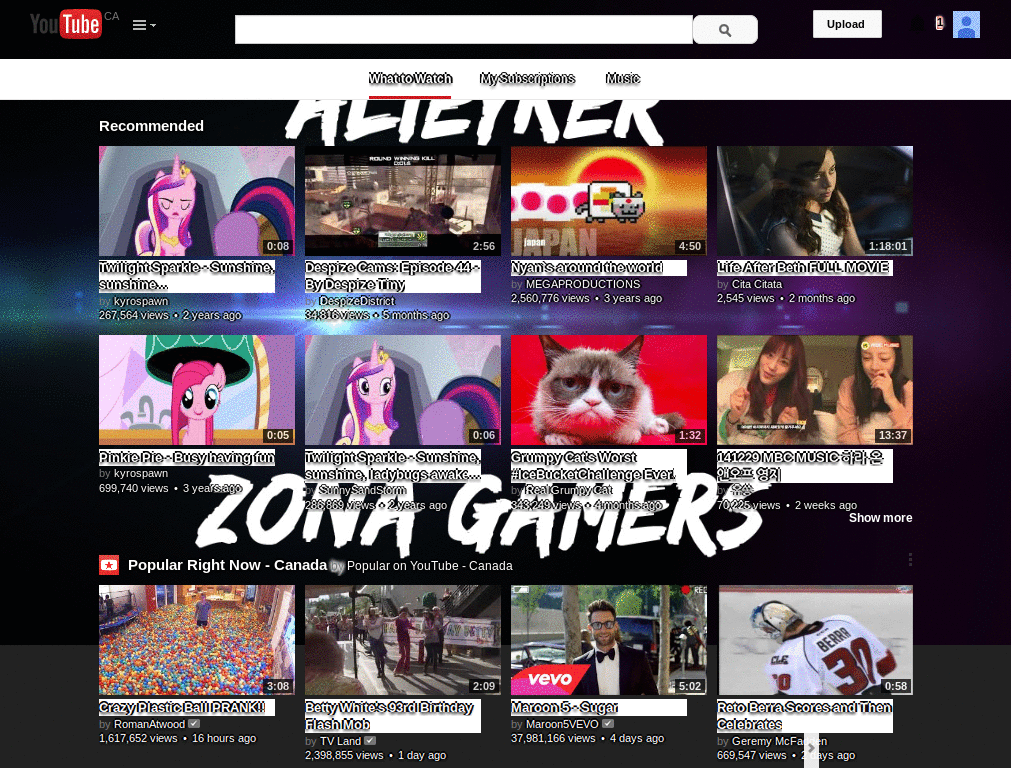 YoutubeTheme By Alieyker