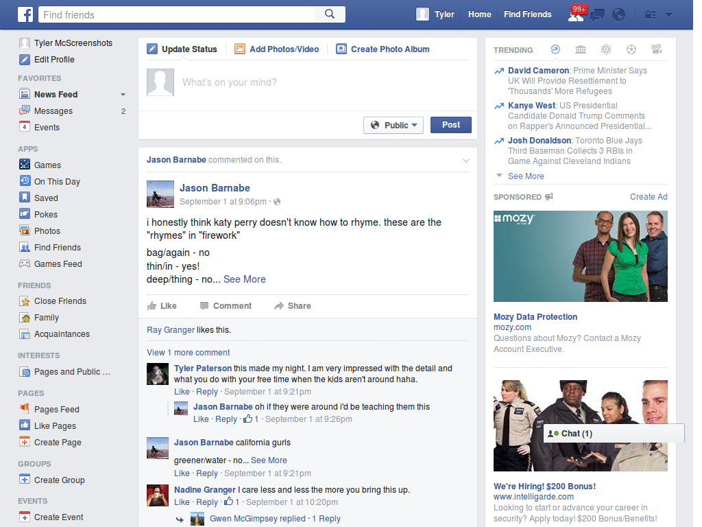 Facebook - Remove ads and unnecessary items