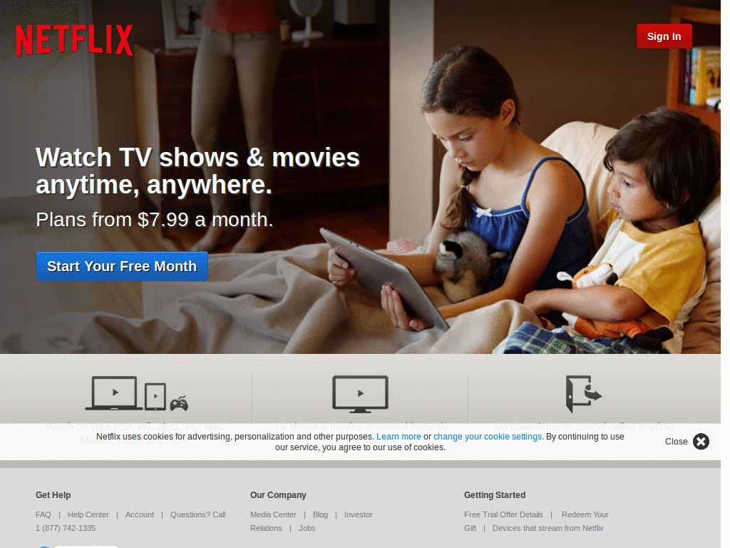 Friendly Netflix Scrolling