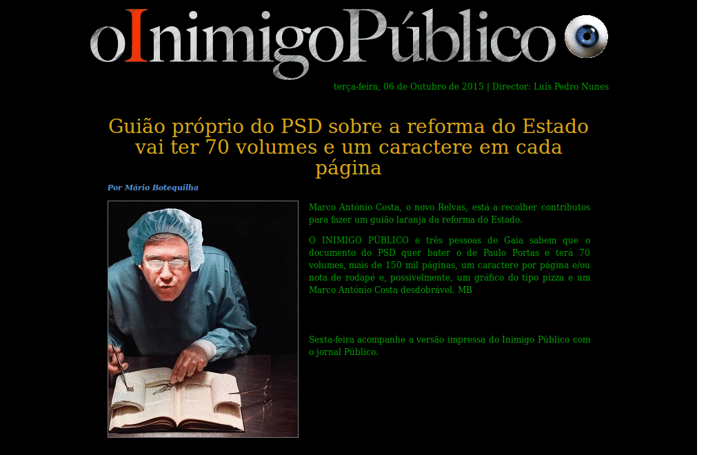 O Inimigo Público Centrado Terminal