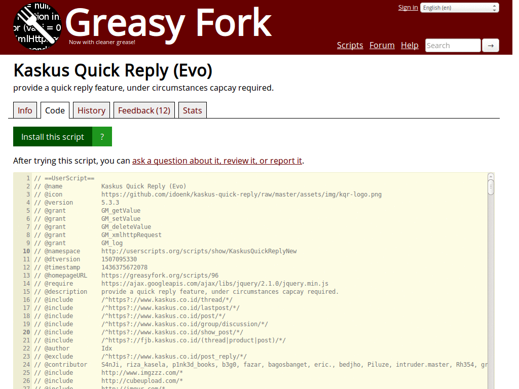 Greasy Fork - Code max-width and max-height