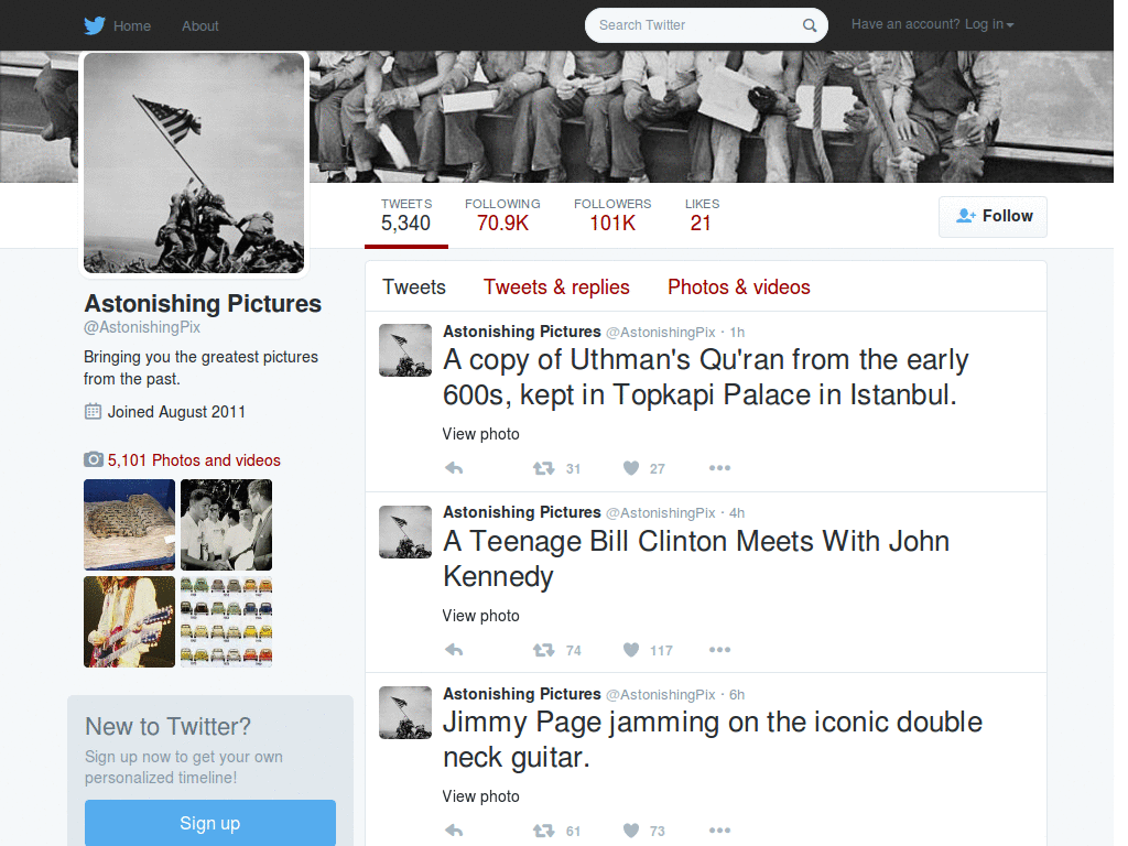 Black Twitter Navbar And Responsive