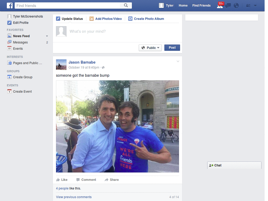 Facebook Semi-Minimal