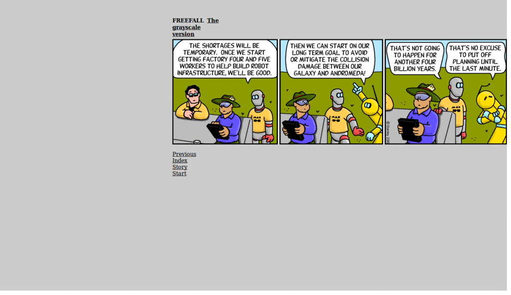 Freefall Web Comic