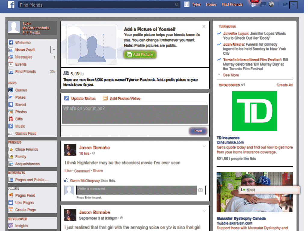 Michael Jackson Facebook style