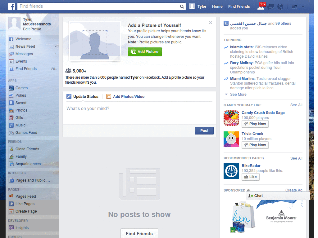 A Facebook Style