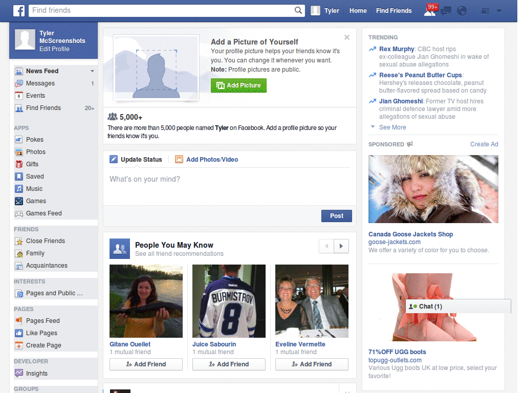 Facebook Redesign