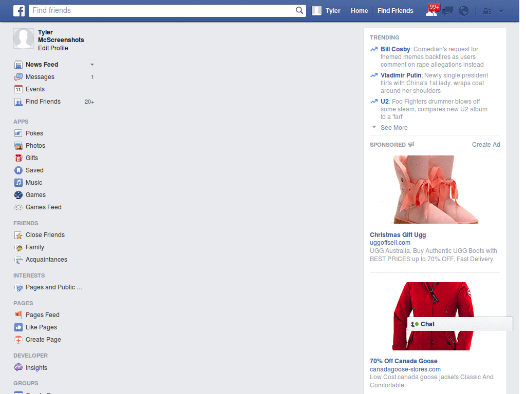 Facebook App CSS3 New