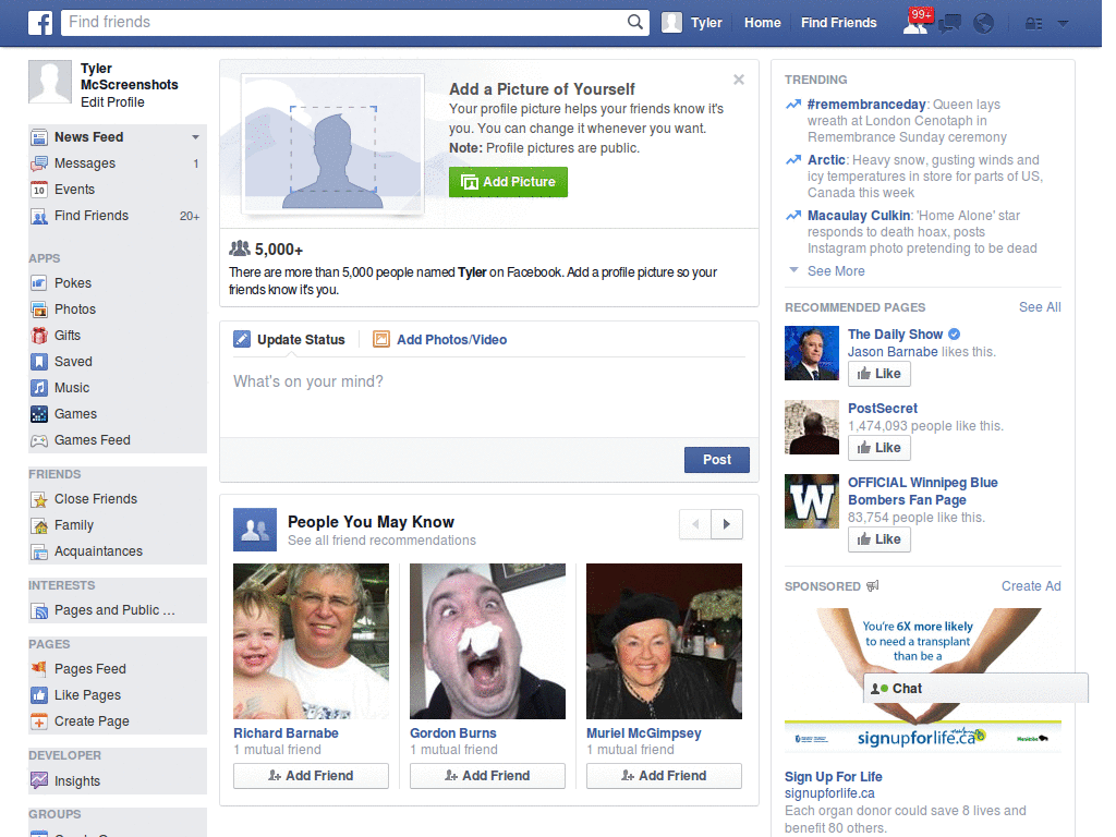 Facebook White Background