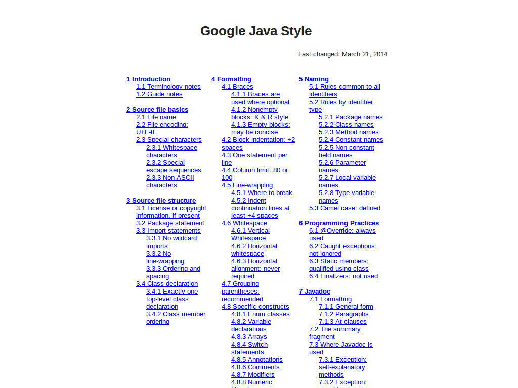 Google Style Guide
