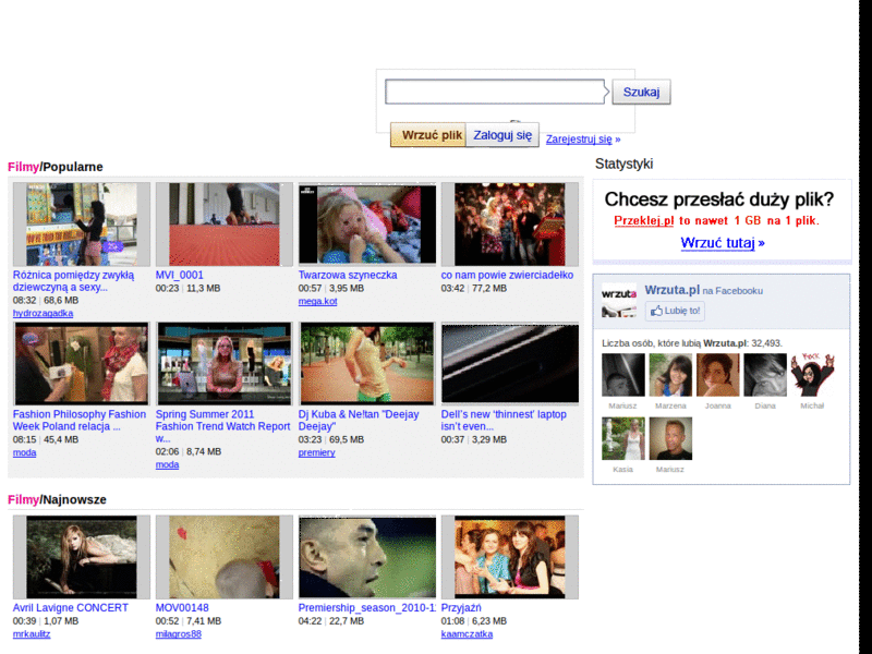 wrzuta.pl redesign & tweak